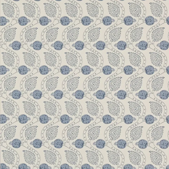 Ashmead Wallpaper - Blue fabric swatch W7007-04