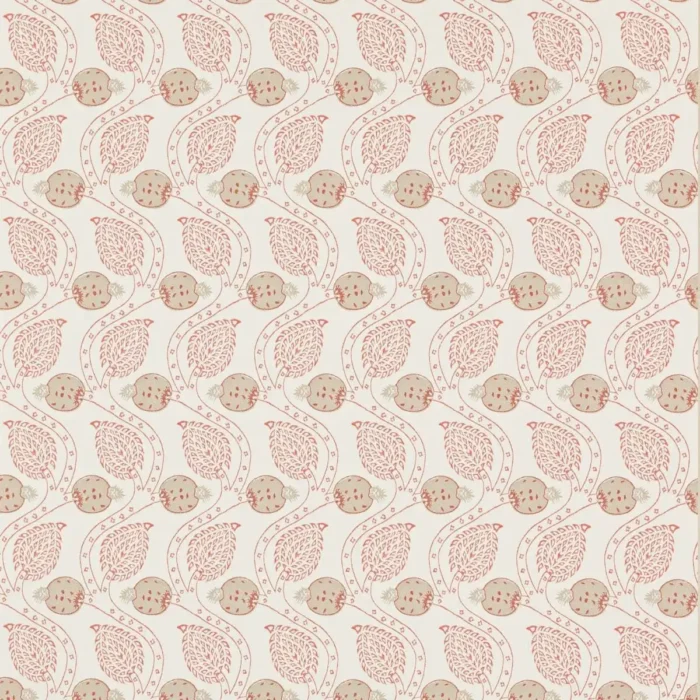 Ashmead Wallpaper - Tomato fabric swatch W7007-03