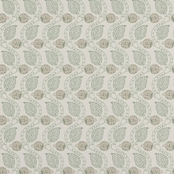 Ashmead Wallpaper - Aqua by green botanical wallpaper from colefax & fowler