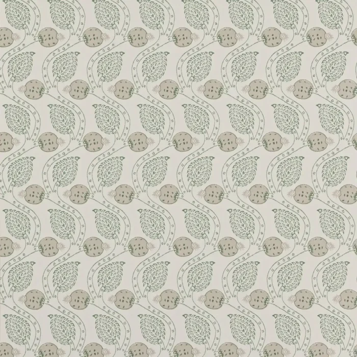 Ashmead Wallpaper - Aqua fabric swatch W7007-02