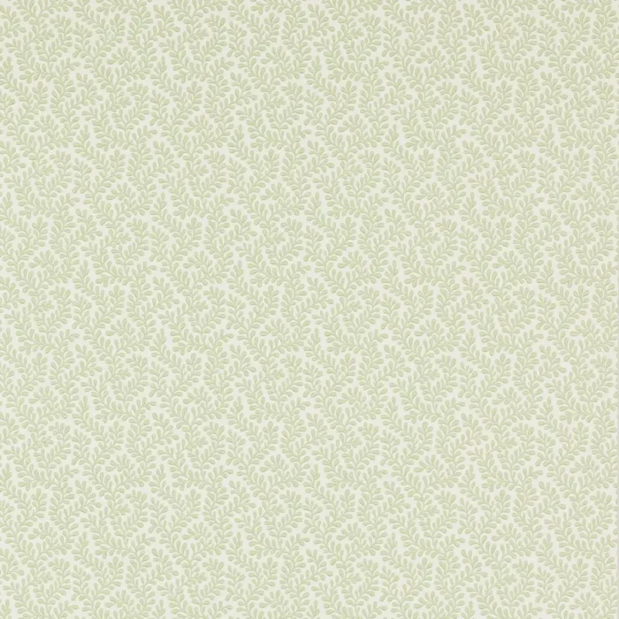 Rushmere Wallpaper - Willow Green fabric swatch 07985-07