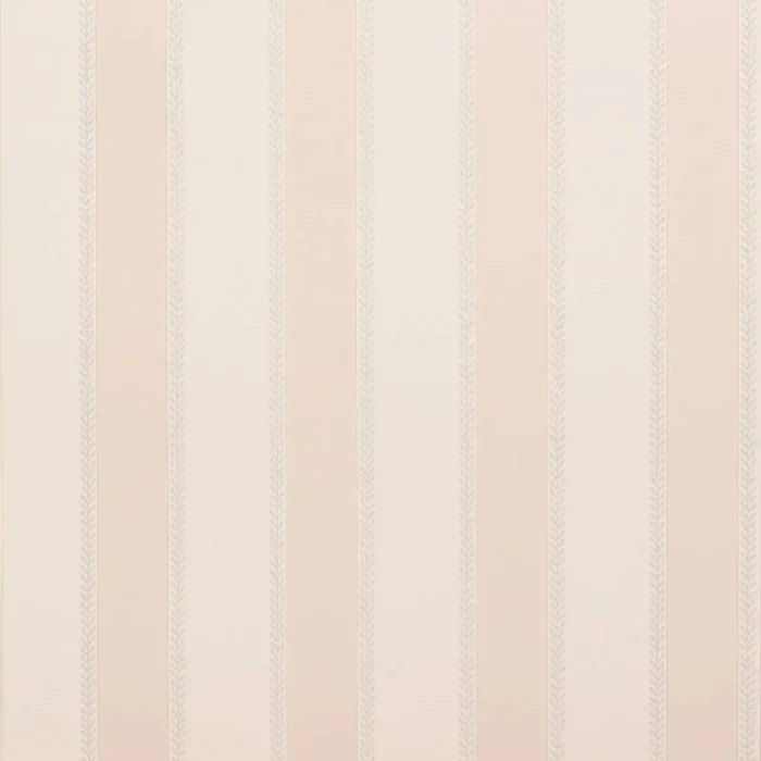 Graycott Stripe Wallpaper - Old Pink fabric swatch 07190-01