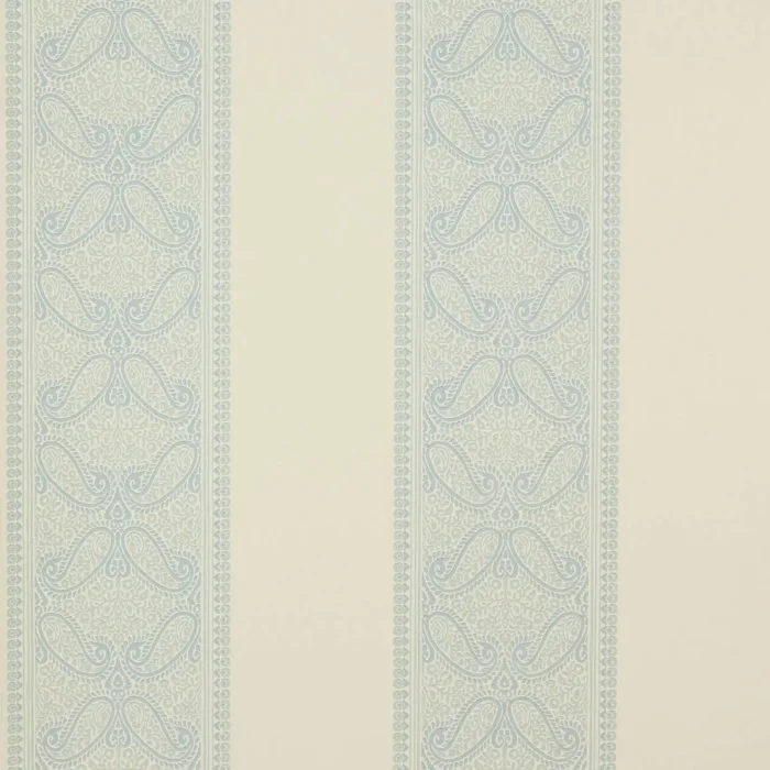 Verney Stripe Wallpaper - Blue fabric swatch 07186-05