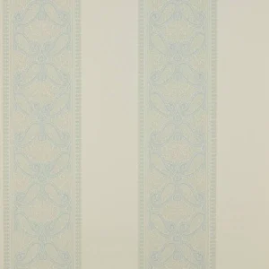 blue striped wallpaper from colefax & fowler
