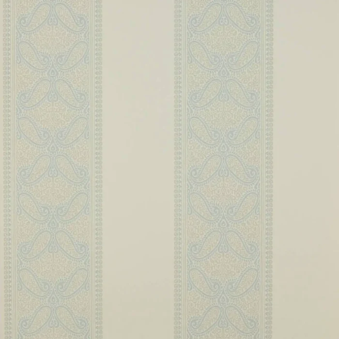 Verney Stripe Wallpaper - Old Blue fabric swatch 07186-04