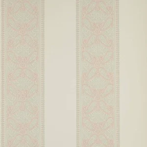 pink striped wallpaper from colefax & fowler