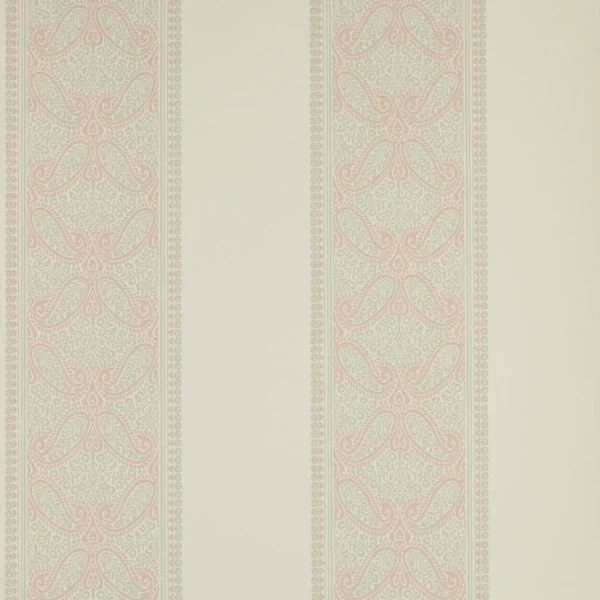 pink striped wallpaper from colefax & fowler