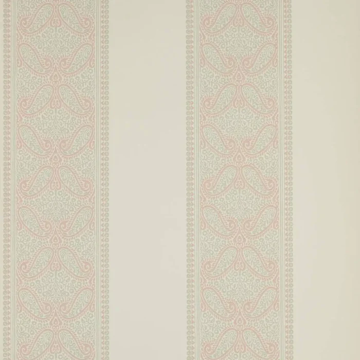 Verney Stripe Wallpaper - Pink fabric swatch 07186-03