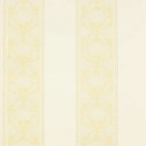 yellow striped wallpaper from colefax & fowler
