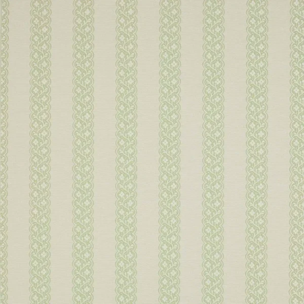 Britta Wallpaper - Leaf by green striped wallpaper from colefax & fowler