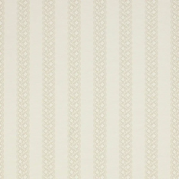 Britta Wallpaper - Beige by brown striped wallpaper from colefax & fowler