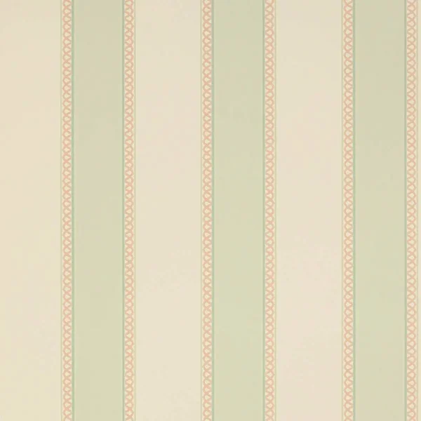 Chartworth Stripe Wallpaper - Aqua Pink by green striped wallpaper from colefax & fowler