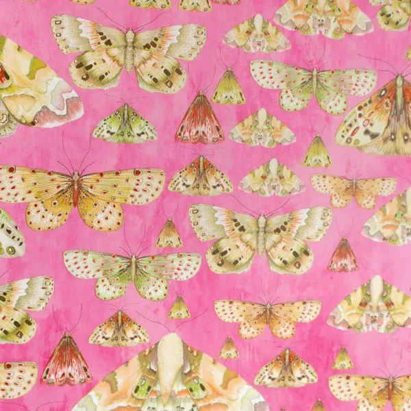 Issoria Wallpaper - Rose by pink animal wallpaper from designers guild