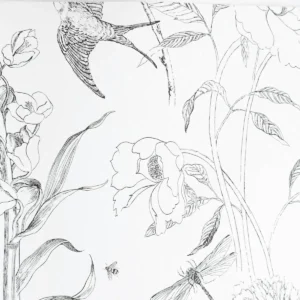 black-grey animal wallpaper from designers guild