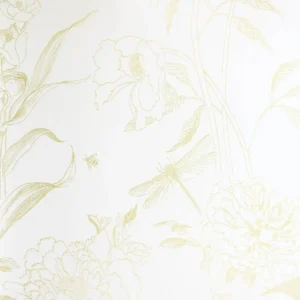yellow animal wallpaper from designers guild