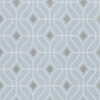 blue geometric wallpaper from designers guild