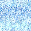 blue geometric wallpaper from designers guild