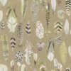 brown botanical wallpaper from designers guild