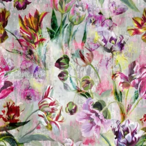 multicolour botanical wallpaper from designers guild