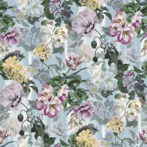 multicolour botanical wallpaper from designers guild