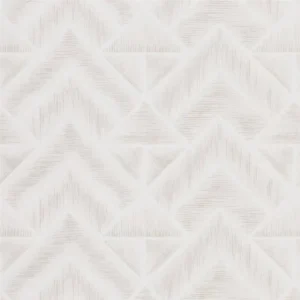 brown geometric wallpaper from designers guild
