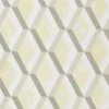 yellow geometric wallpaper from designers guild