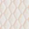 orange geometric wallpaper from designers guild