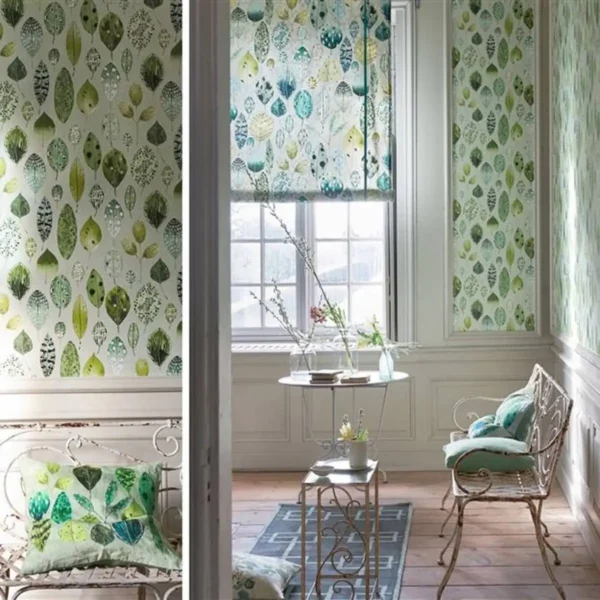 Tulsi Wallpaper - Eau de Nil by Tulsi Wallpaper - Eau de Nil from