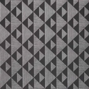 black-grey geometric wallpaper from designers guild