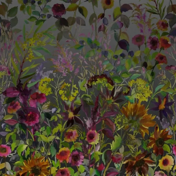 multicolour botanical wallpaper from designers guild