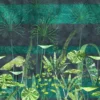 green botanical wallpaper from designers guild