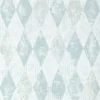 blue geometric wallpaper from designers guild