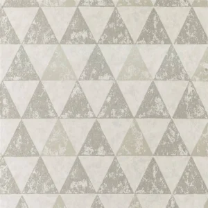 black-grey geometric wallpaper from designers guild