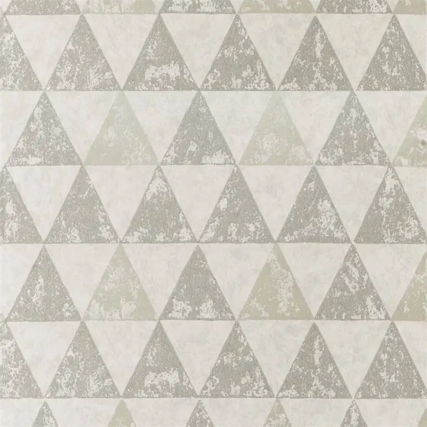 black-grey geometric wallpaper from designers guild