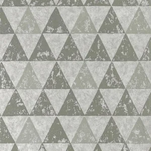 black-grey geometric wallpaper from designers guild