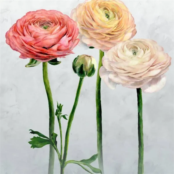 multicolour botanical wallpaper from designers guild