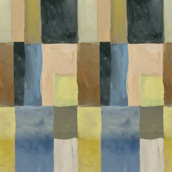 Otto Mosaic Wallpaper - Dusk by blue animal wallpaper from designers guild