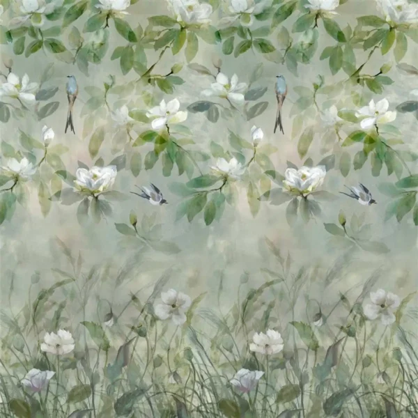 Kiyosumi Wallpaper - Celadon by black-grey misc wallpaper from designers guild