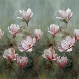 black-grey botanical wallpaper from designers guild
