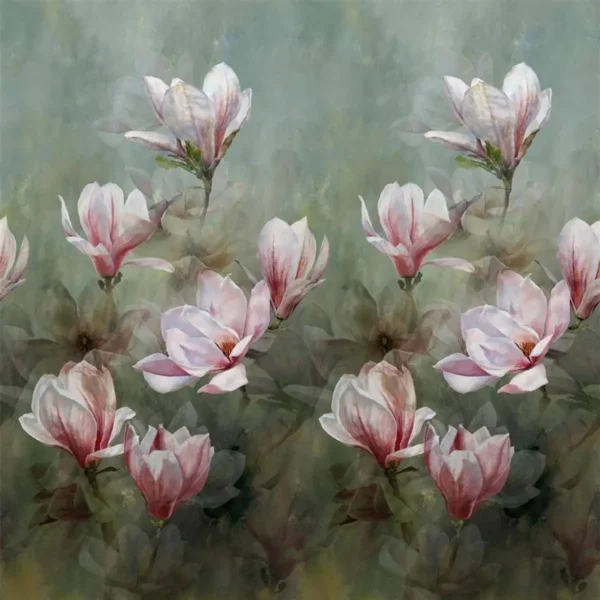 black-grey botanical wallpaper from designers guild
