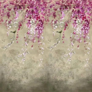 brown botanical wallpaper from designers guild