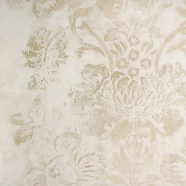 Damasco Wallpaper - Gold by white traditional wallpaper from designers guild