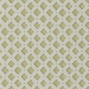 green geometric wallpaper from designers guild