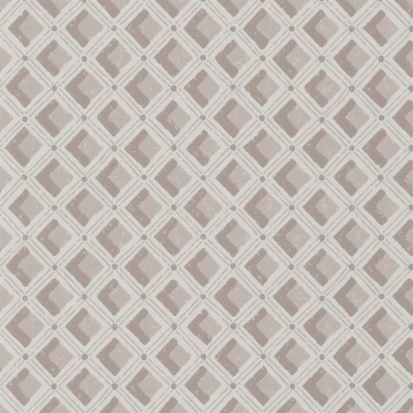 Amsee Geometric Wallpaper - Castle Wall by neutral geometric wallpaper from designers guild