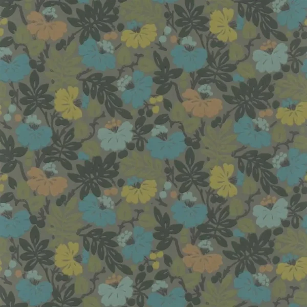 green botanical wallpaper from designers guild