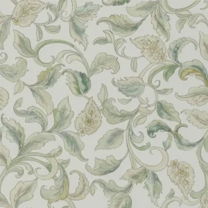 green botanical wallpaper from designers guild