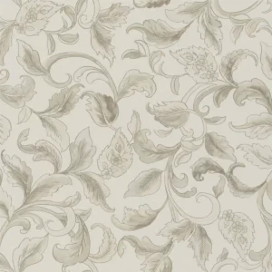 black-grey botanical wallpaper from designers guild