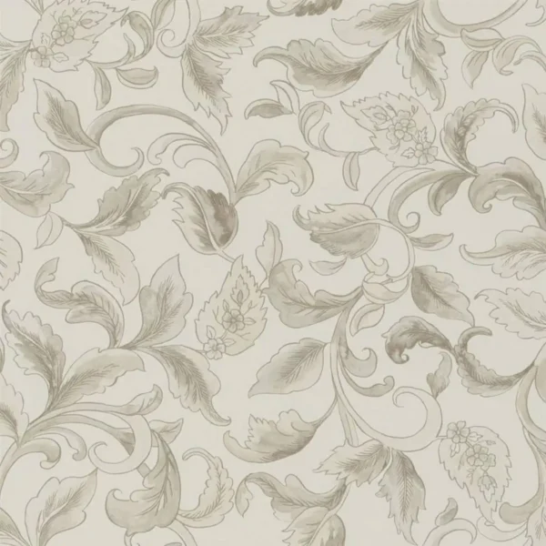 black-grey botanical wallpaper from designers guild