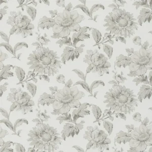 black-grey botanical wallpaper from designers guild