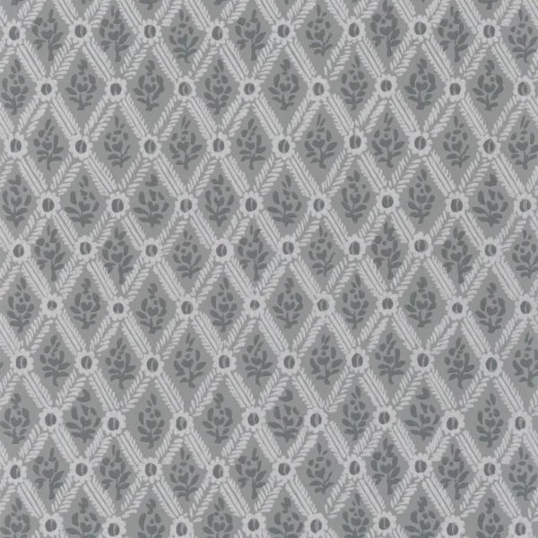 black-grey botanical wallpaper from designers guild